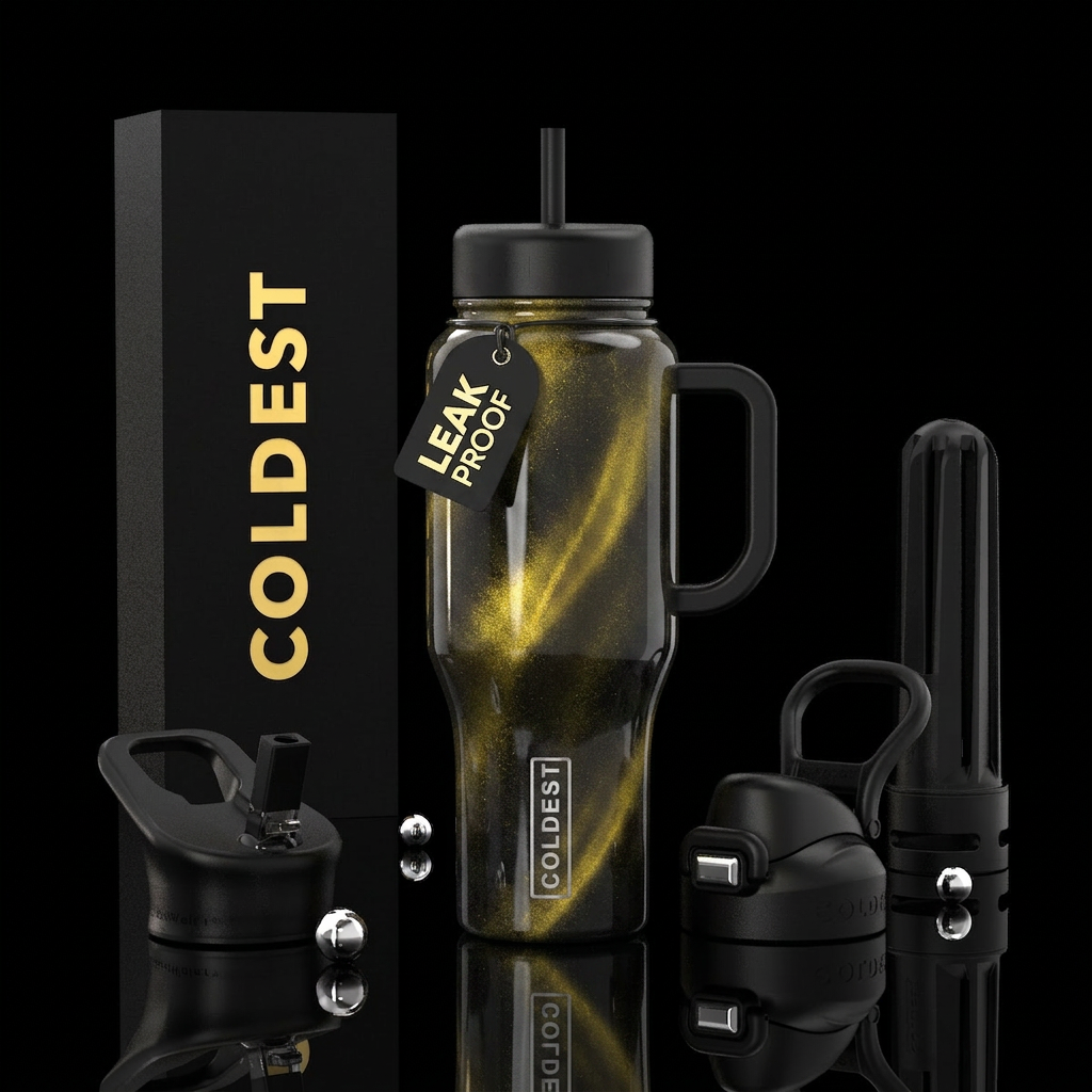 Golden Opal water bottle design
