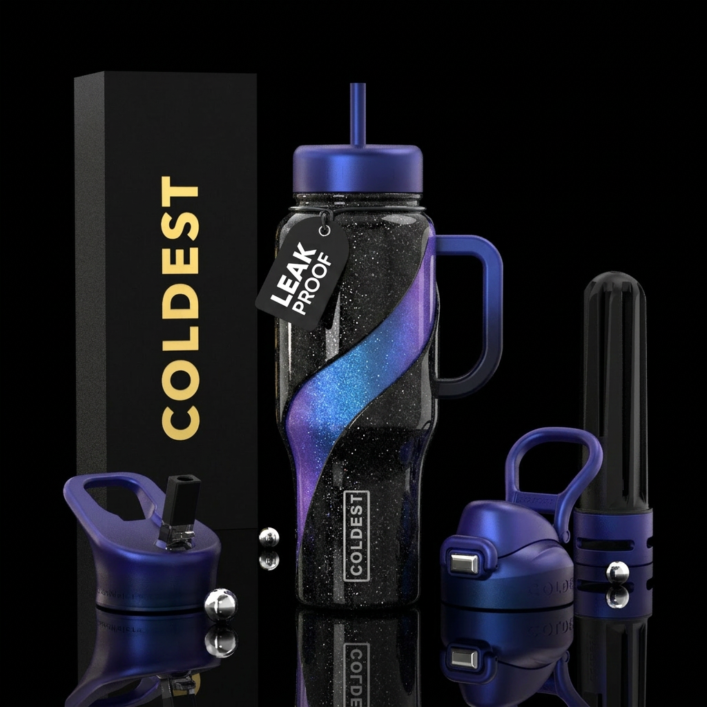 Milky way water bottle design