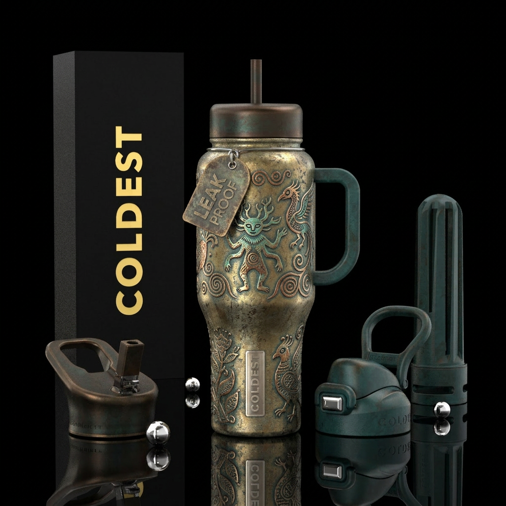 Ancient Ruins water bottle design