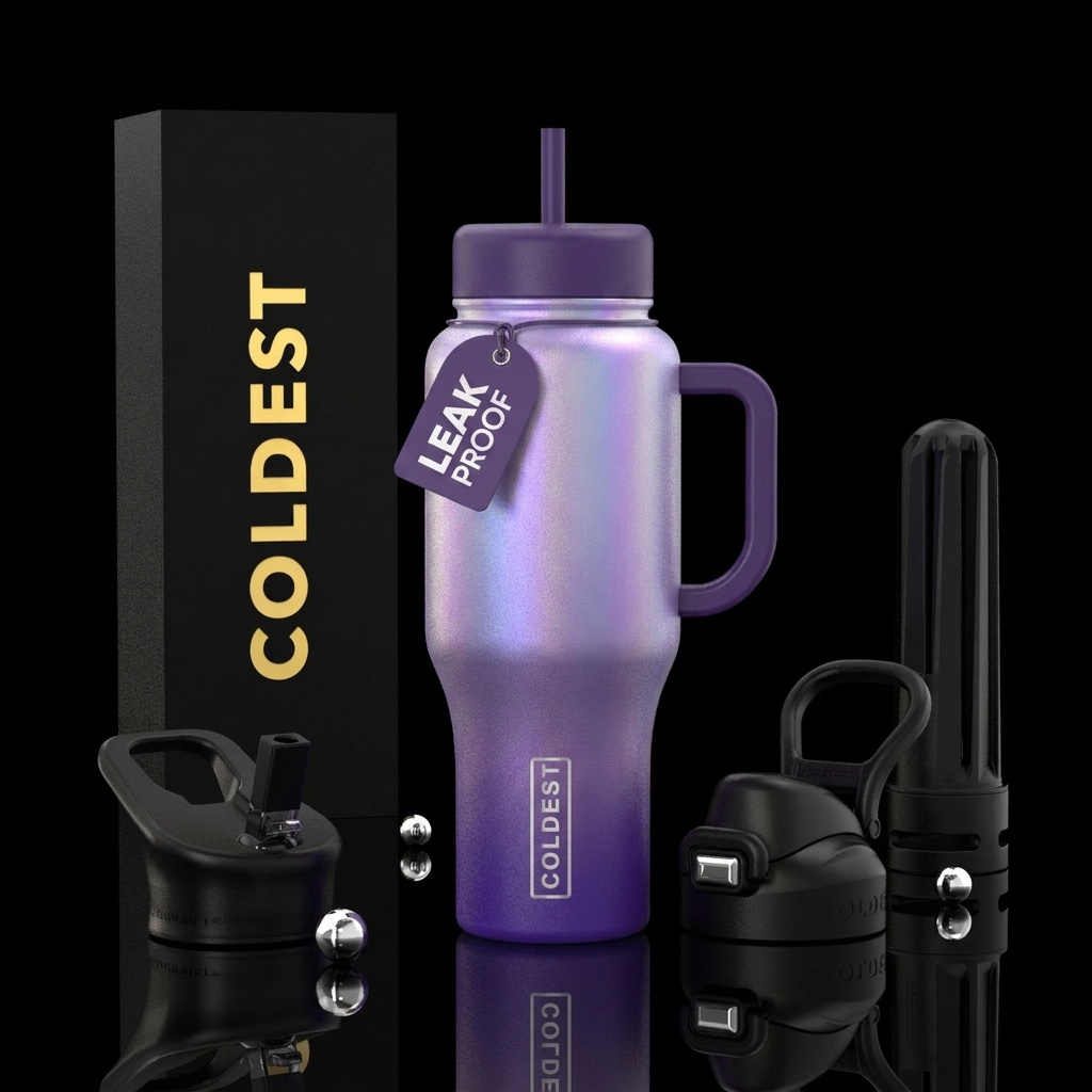 Lilac Frost water bottle design