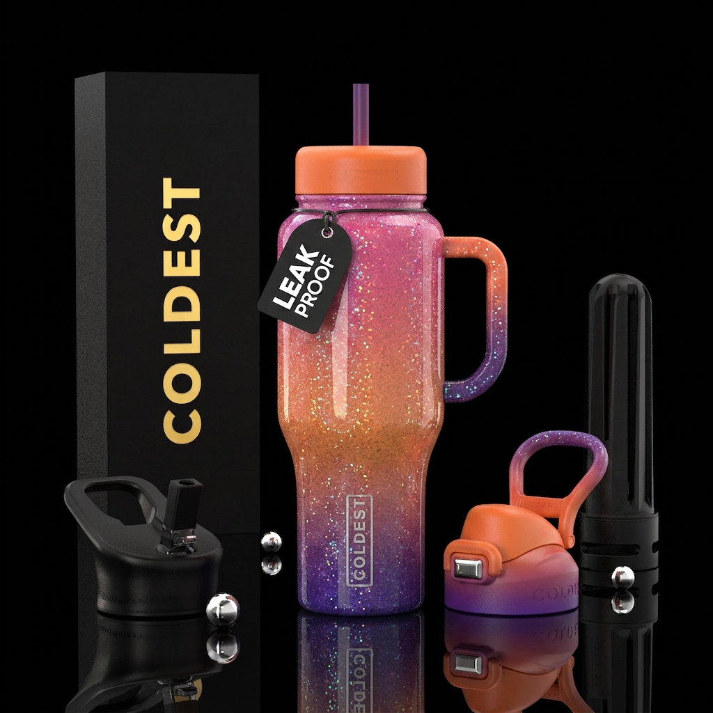 Sunset Splash water bottle design