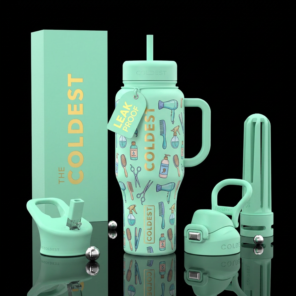 Hairdressers Dream water bottle design