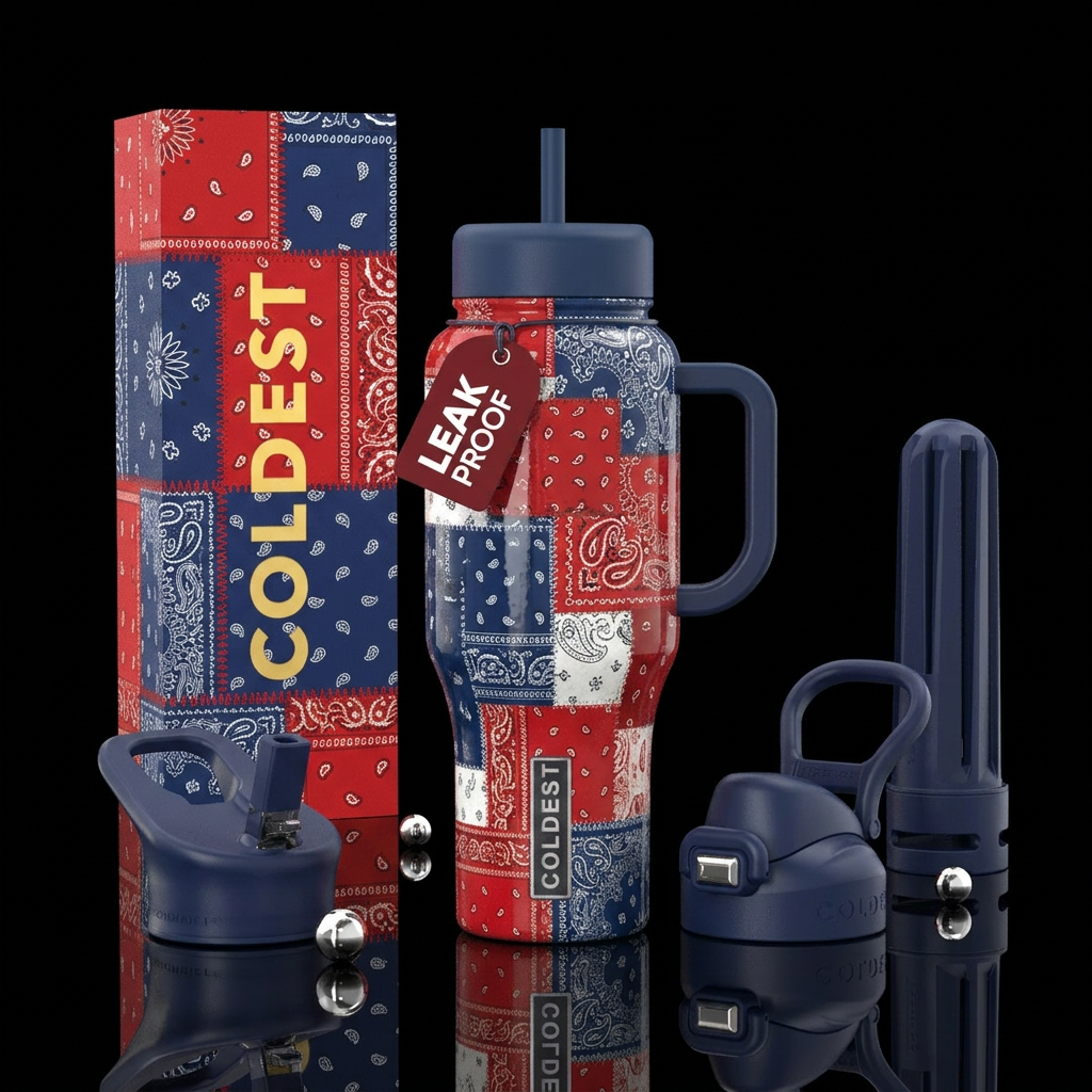 American Country water bottle design