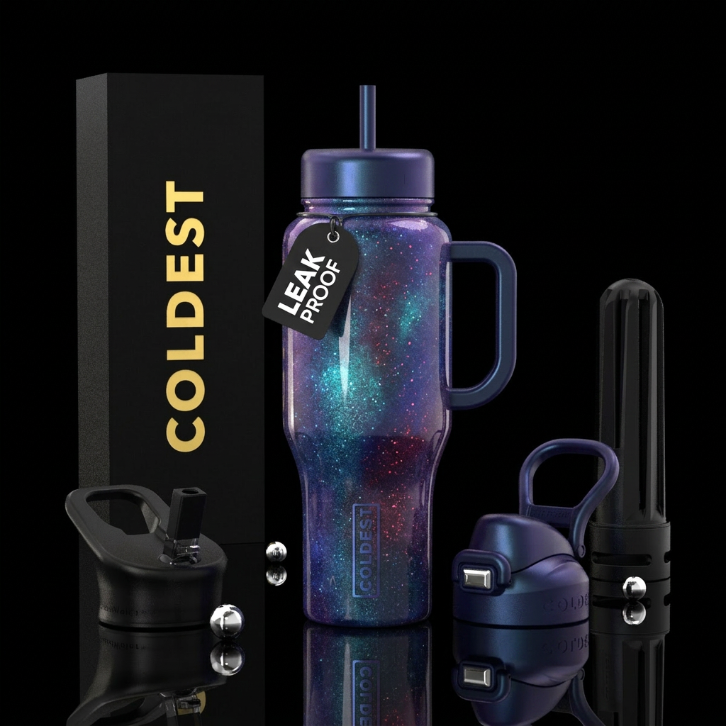 Galactic Burst water bottle design