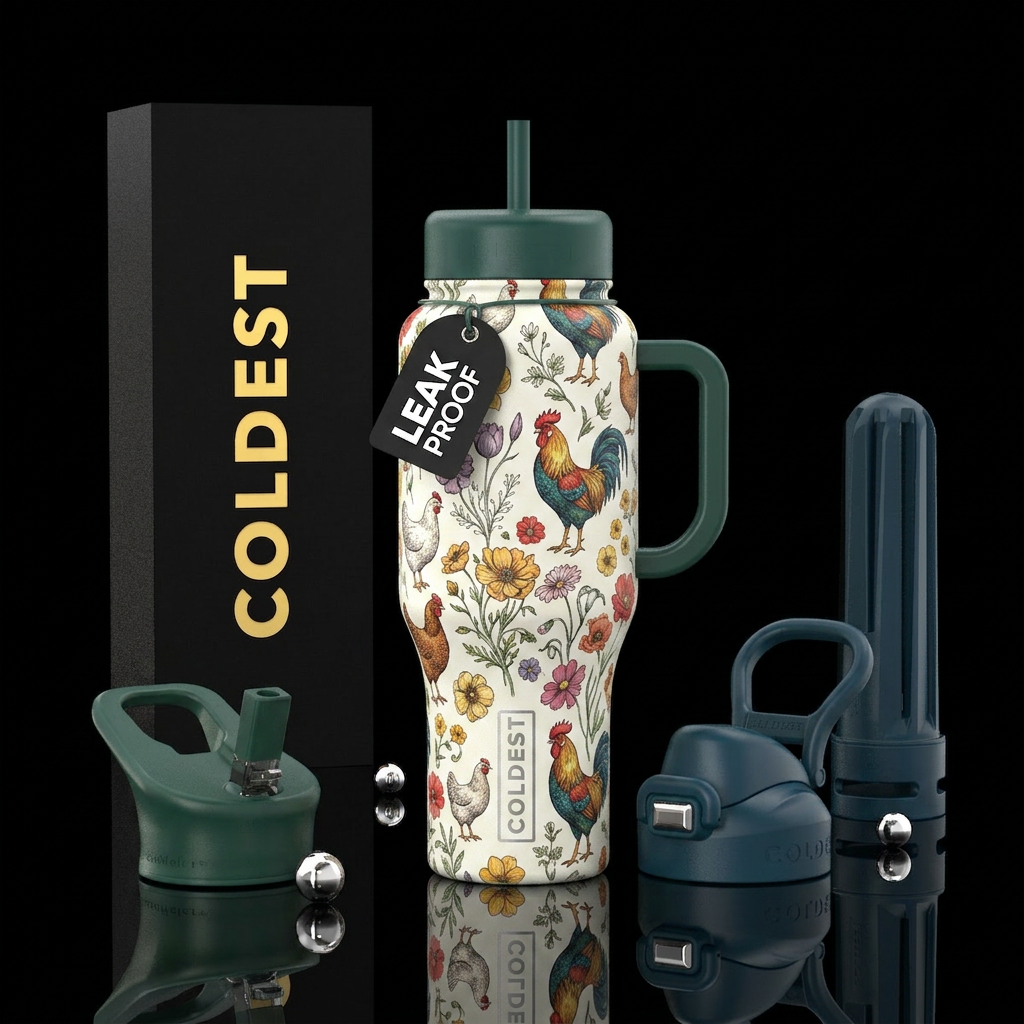 What the cluck water bottle design