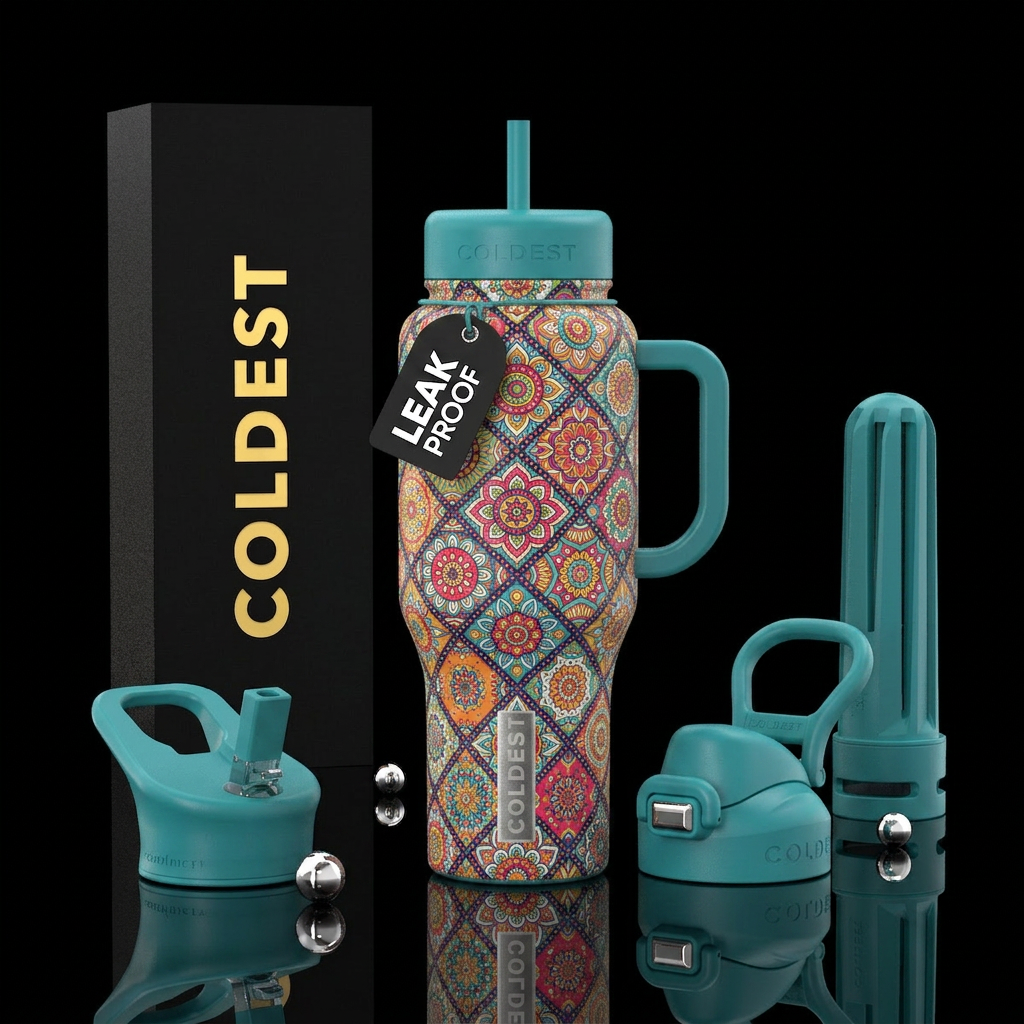 Bohemian Bloom water bottle design