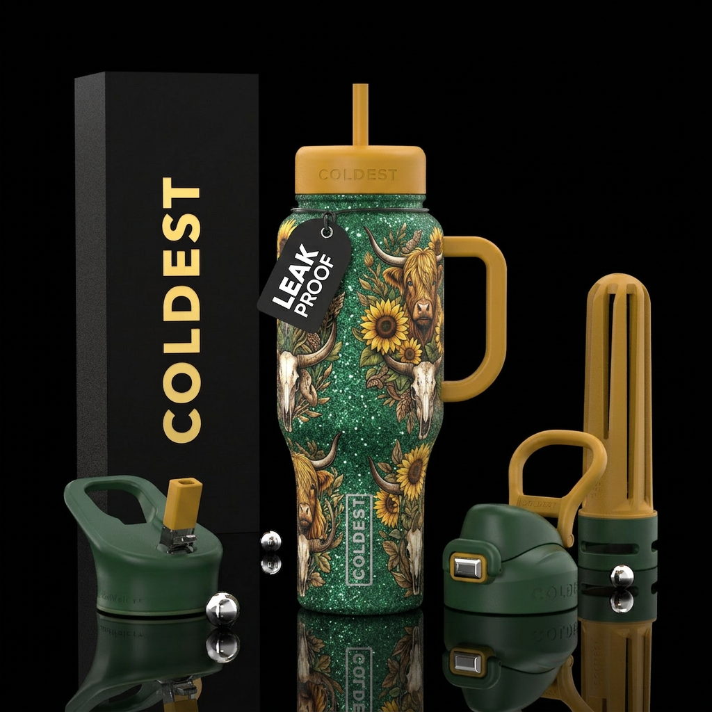 Yeehaw Cowgirl water bottle design