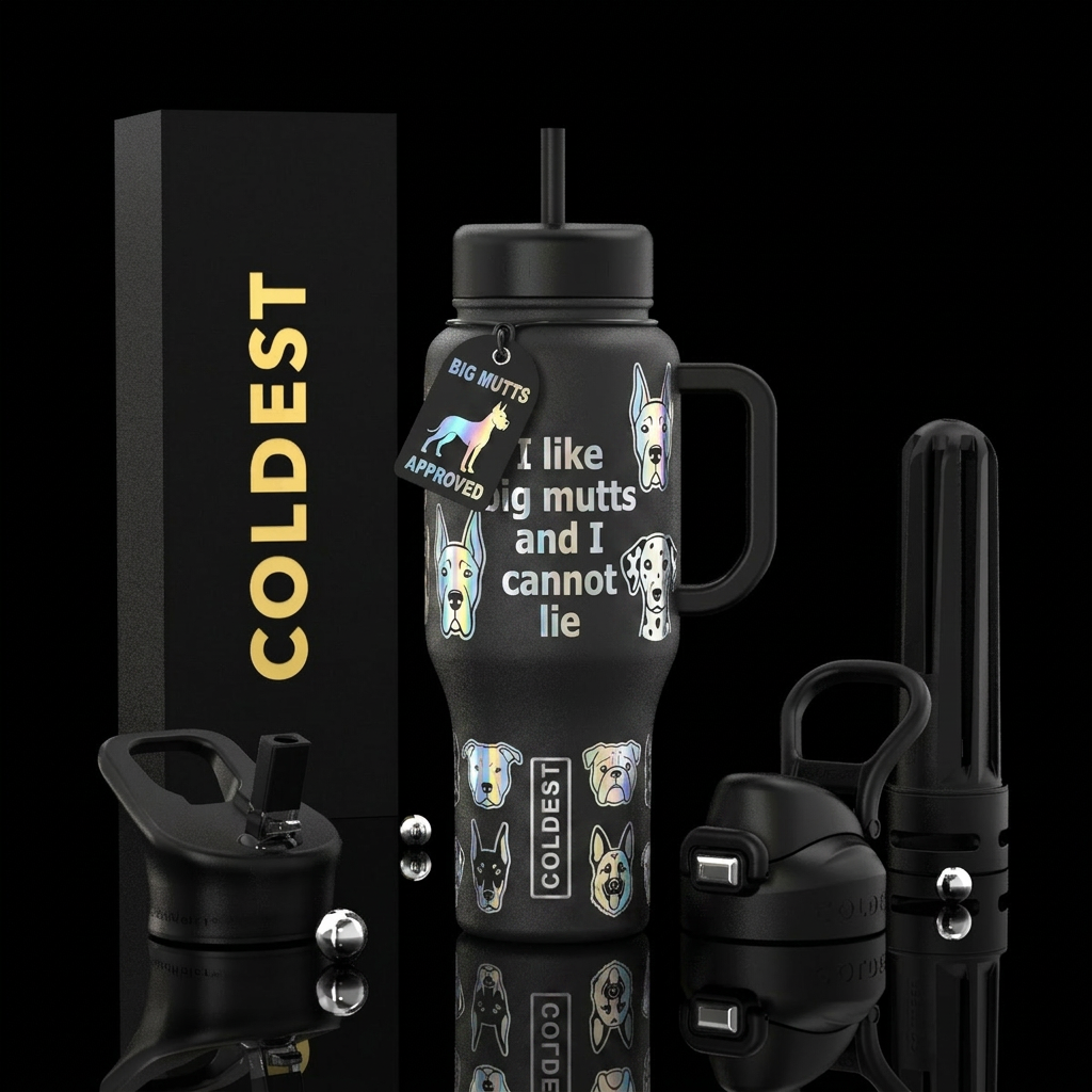 Big mutts water bottle design