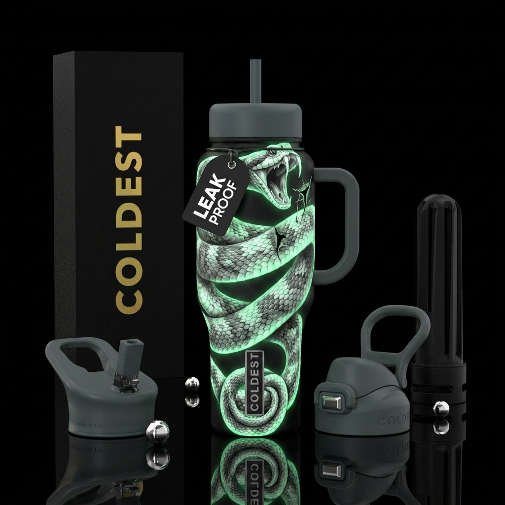 Slithering sights water bottle design