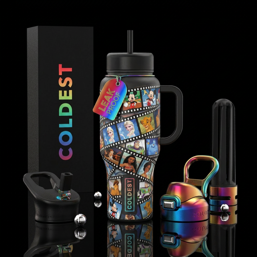Childhood is calling water bottle design