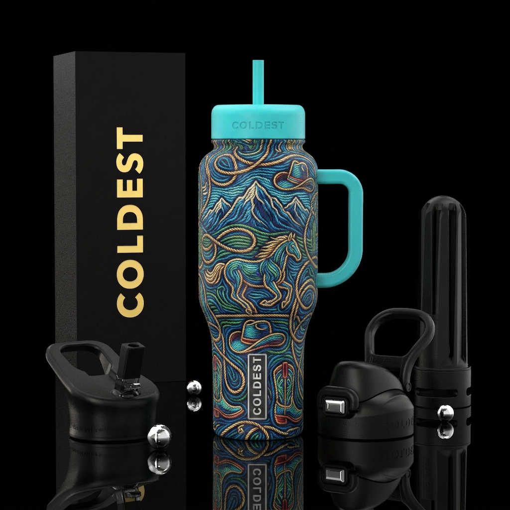 Roped in water bottle design