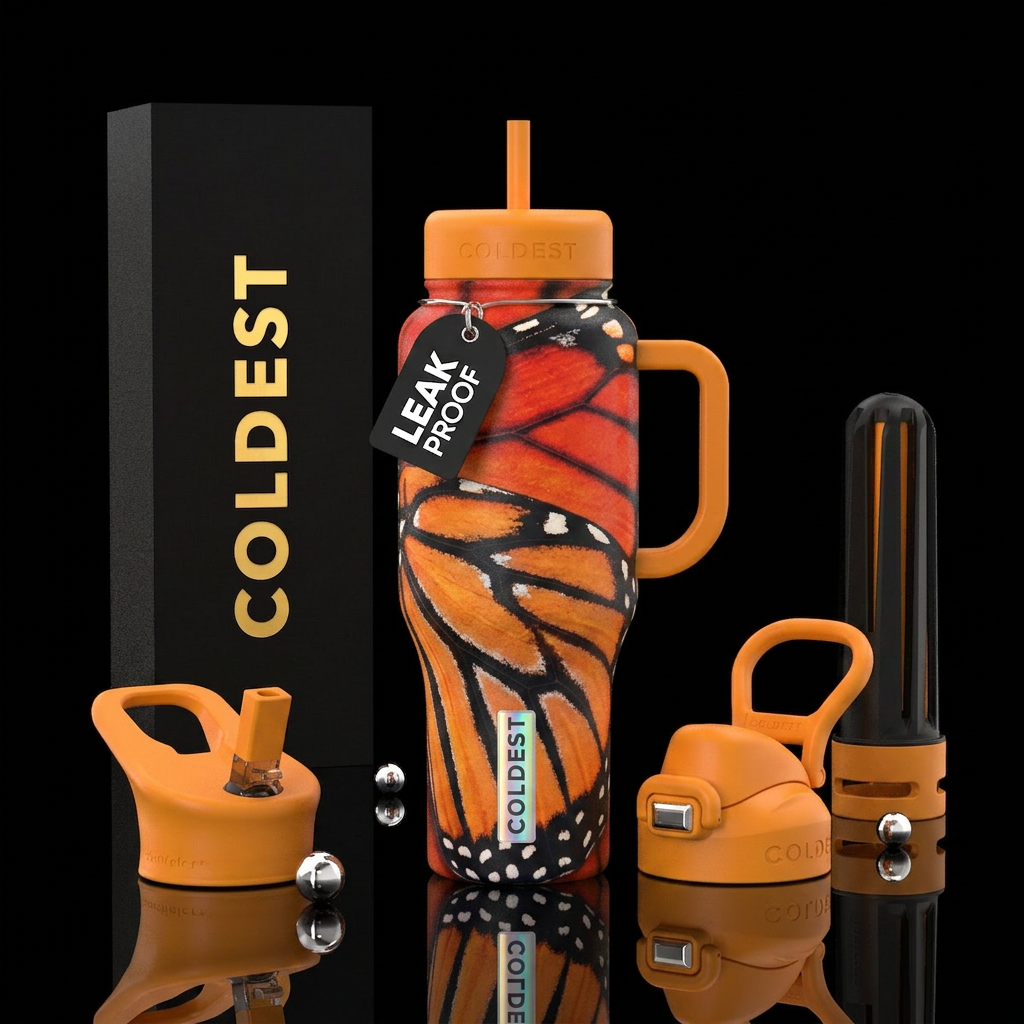Wings of angels water bottle design