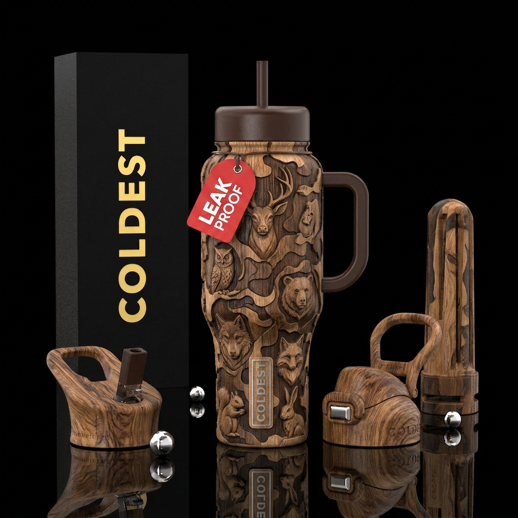 Bearly Visible water bottle design