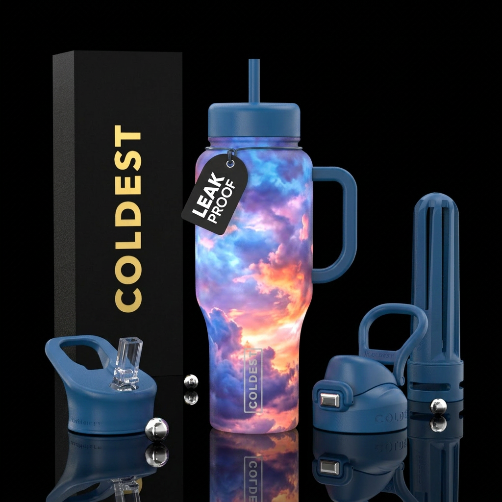 Daydreaming water bottle design