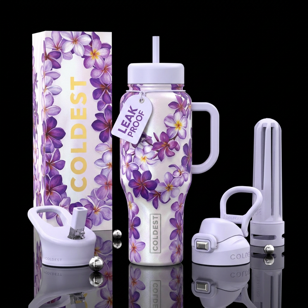 Lovely Leis water bottle design