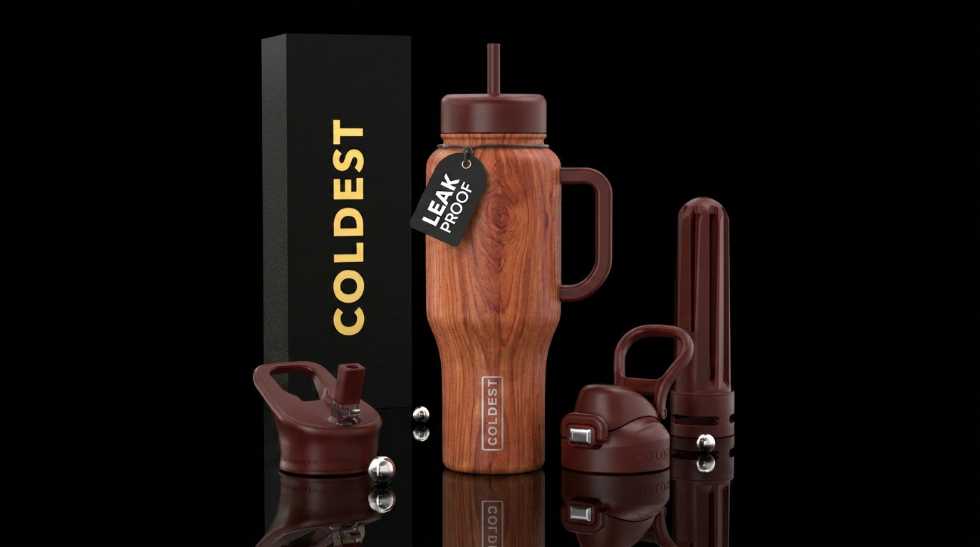 Red cedar water bottle design