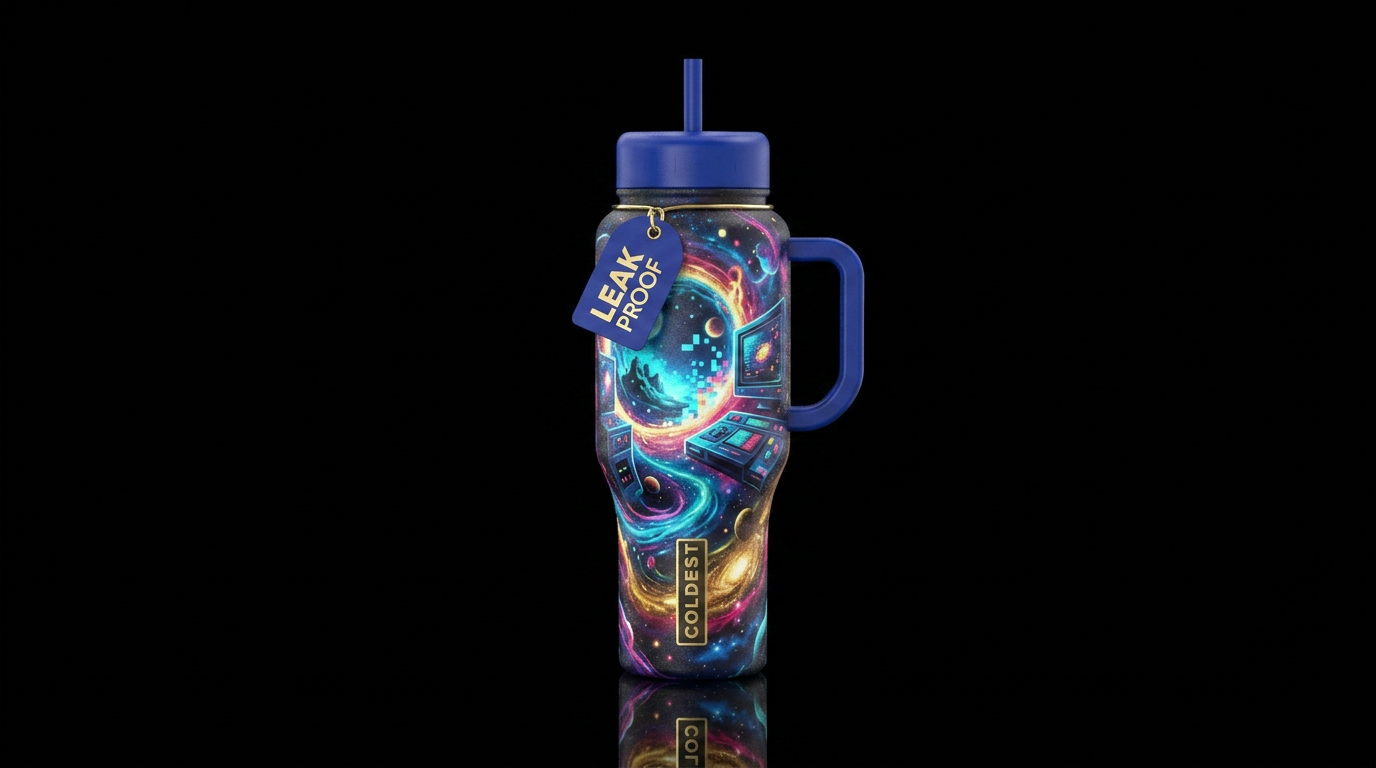 gaming, interdimensional water bottle design