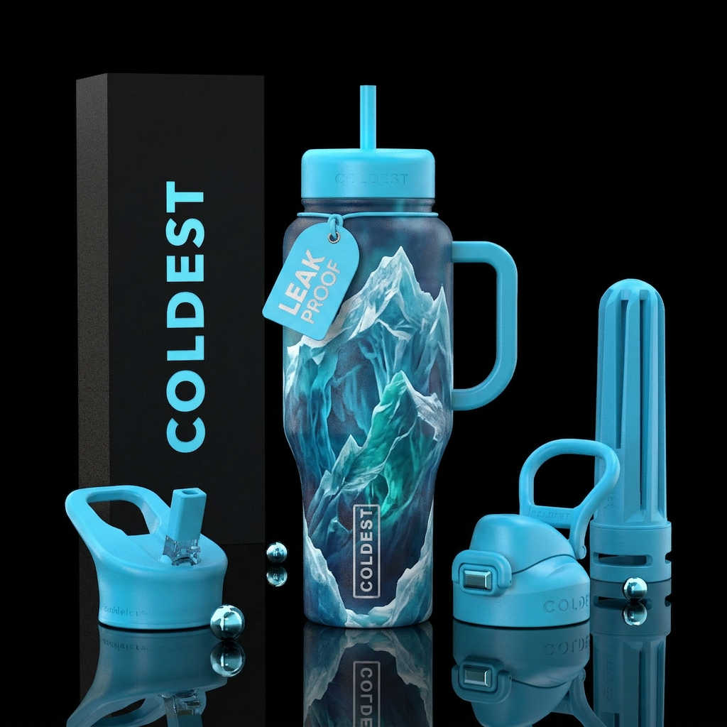 eldritch, iceberg water bottle design