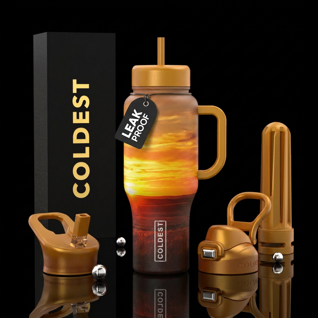 Golden Plains water bottle design