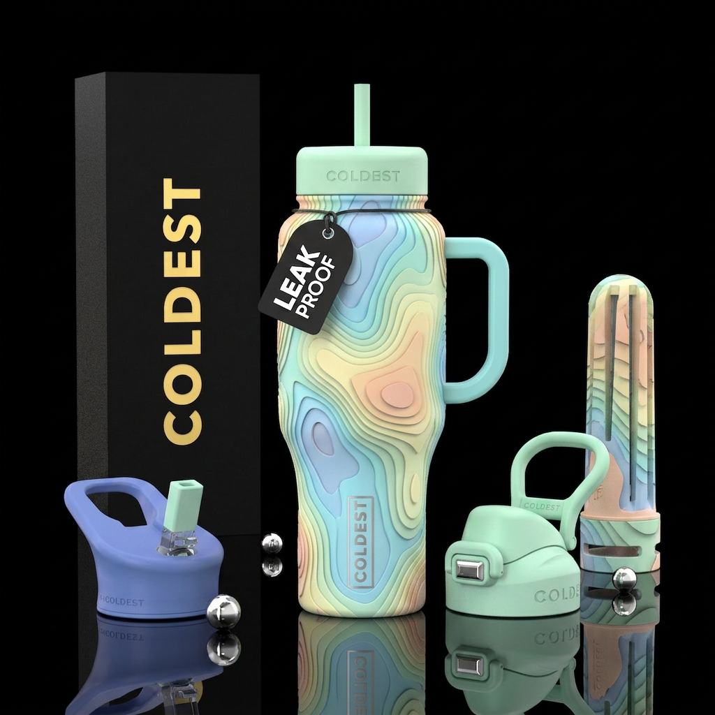 Pastel Colors 1 water bottle design
