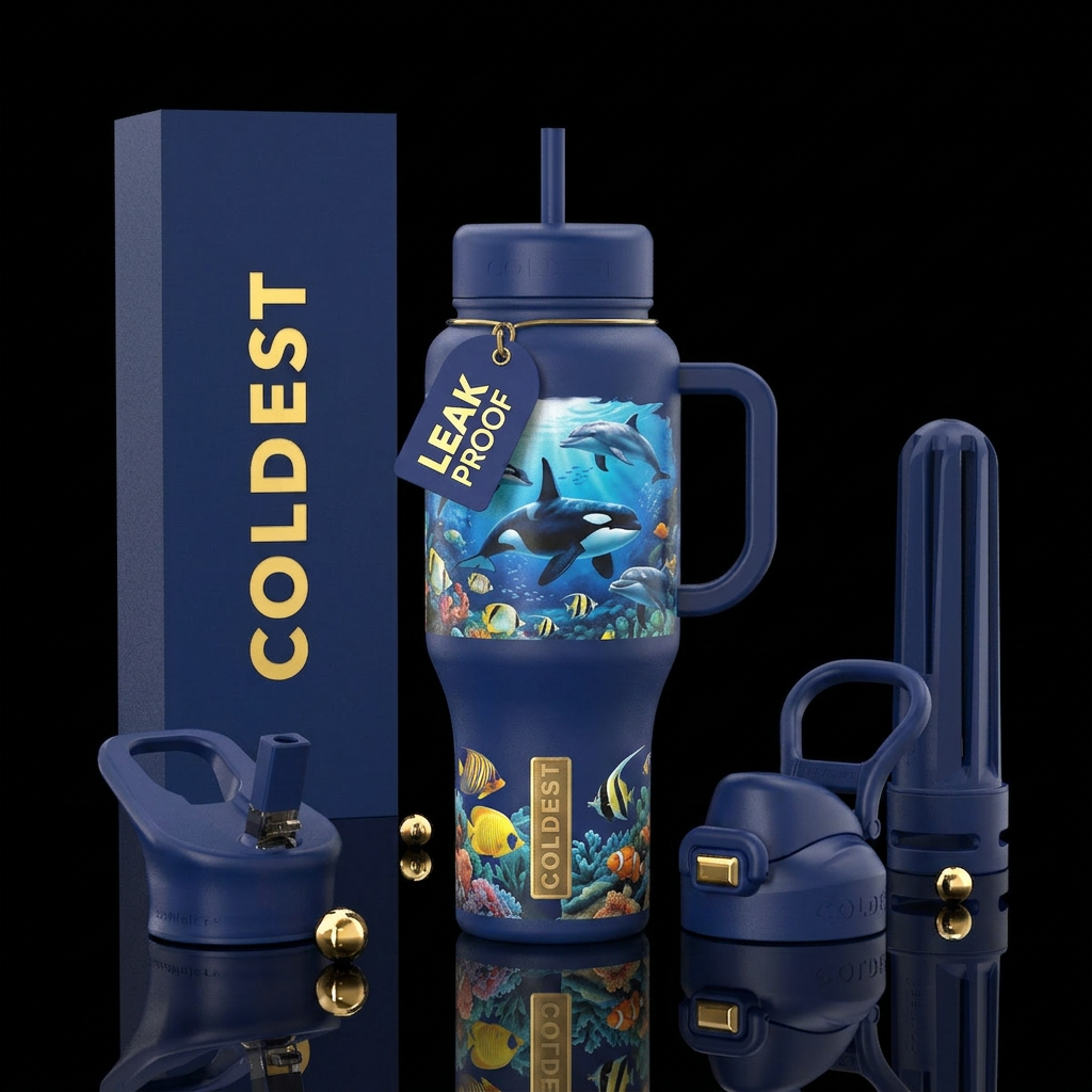 SeaWorld water bottle design