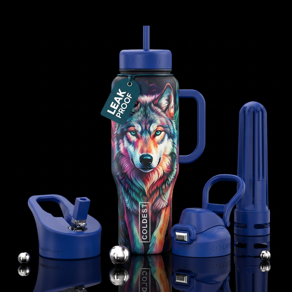 Wolf water bottle design
