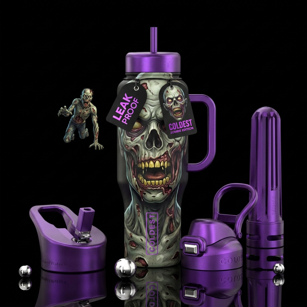 Zombie water bottle design