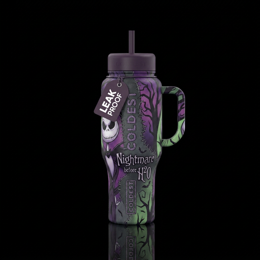 Nightmare before H²O water bottle design
