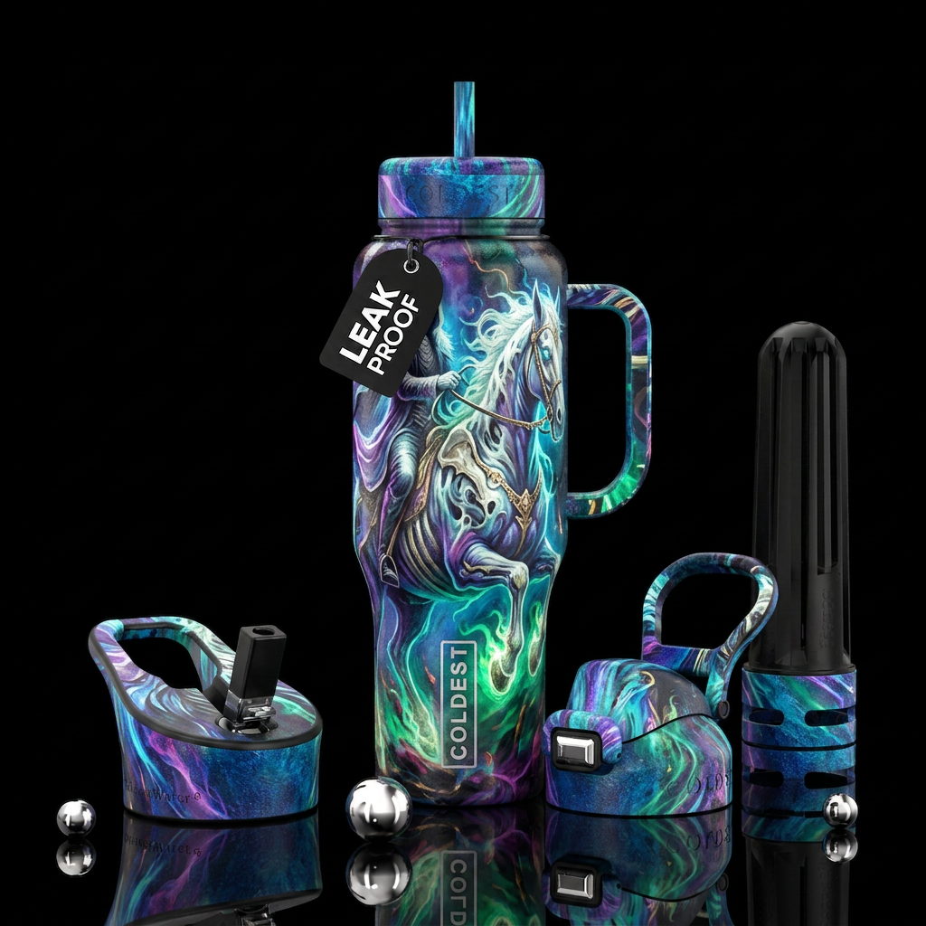 Pale rider water bottle design