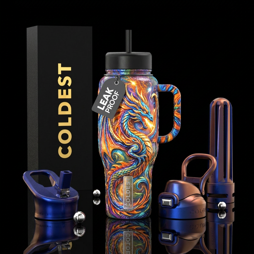 Mythic Ember water bottle design