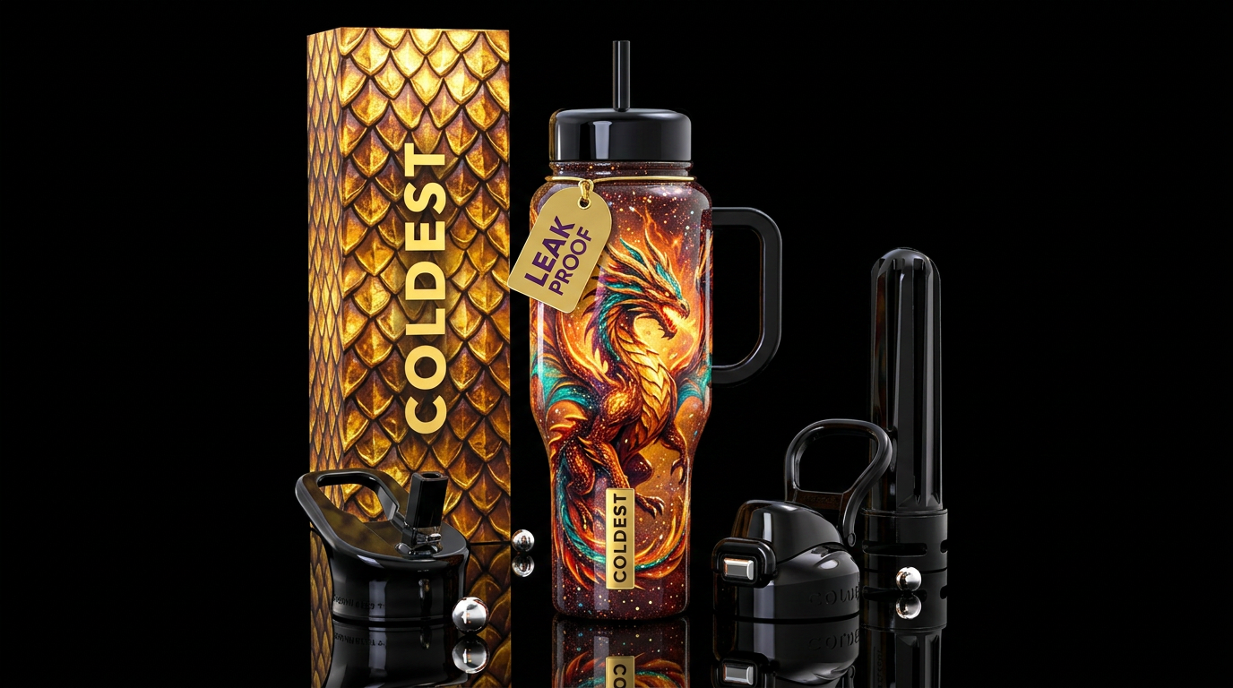 Molten Myth water bottle design