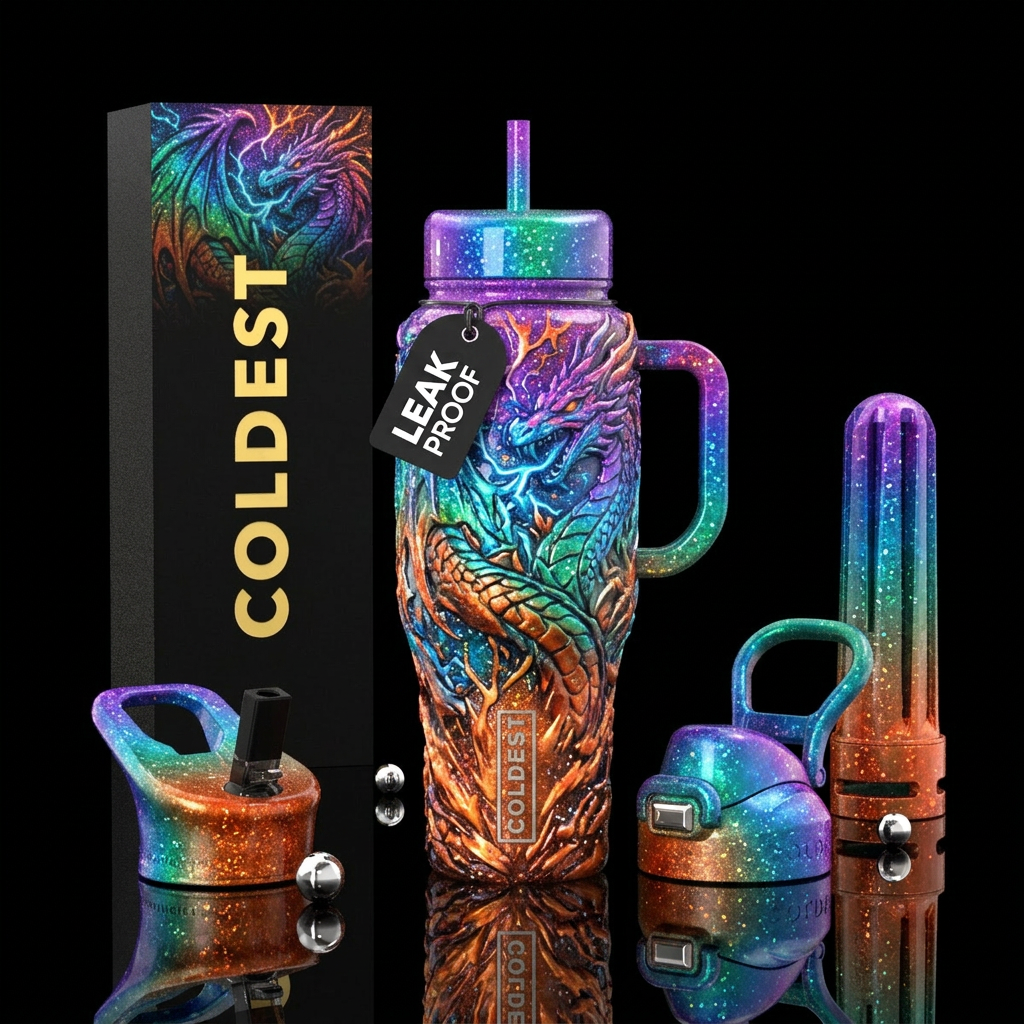 Galactic Inferno water bottle design