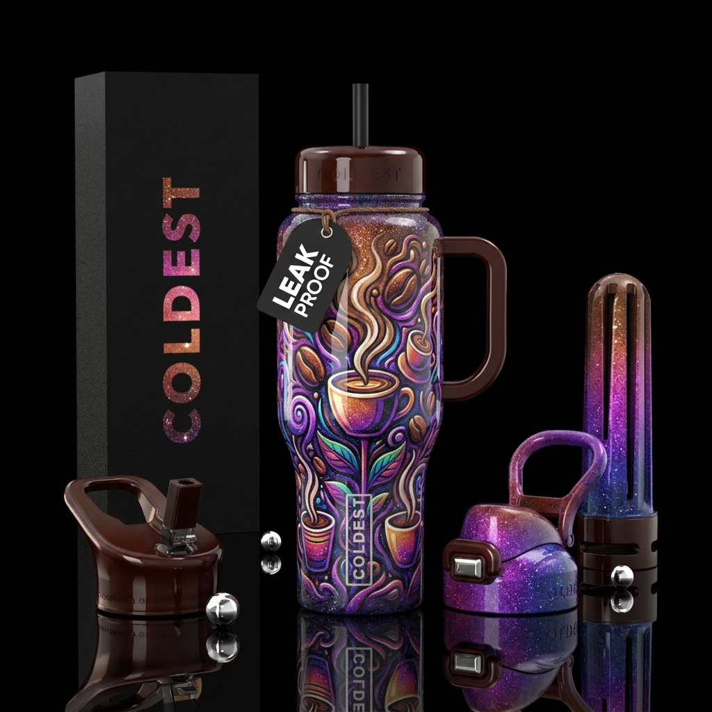 Mystic Mocha water bottle design