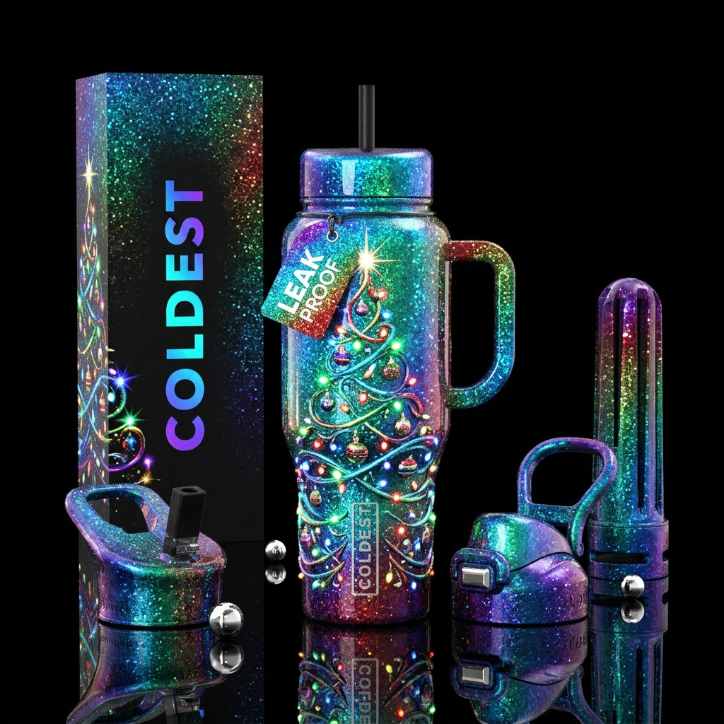 Jingle Glow water bottle design