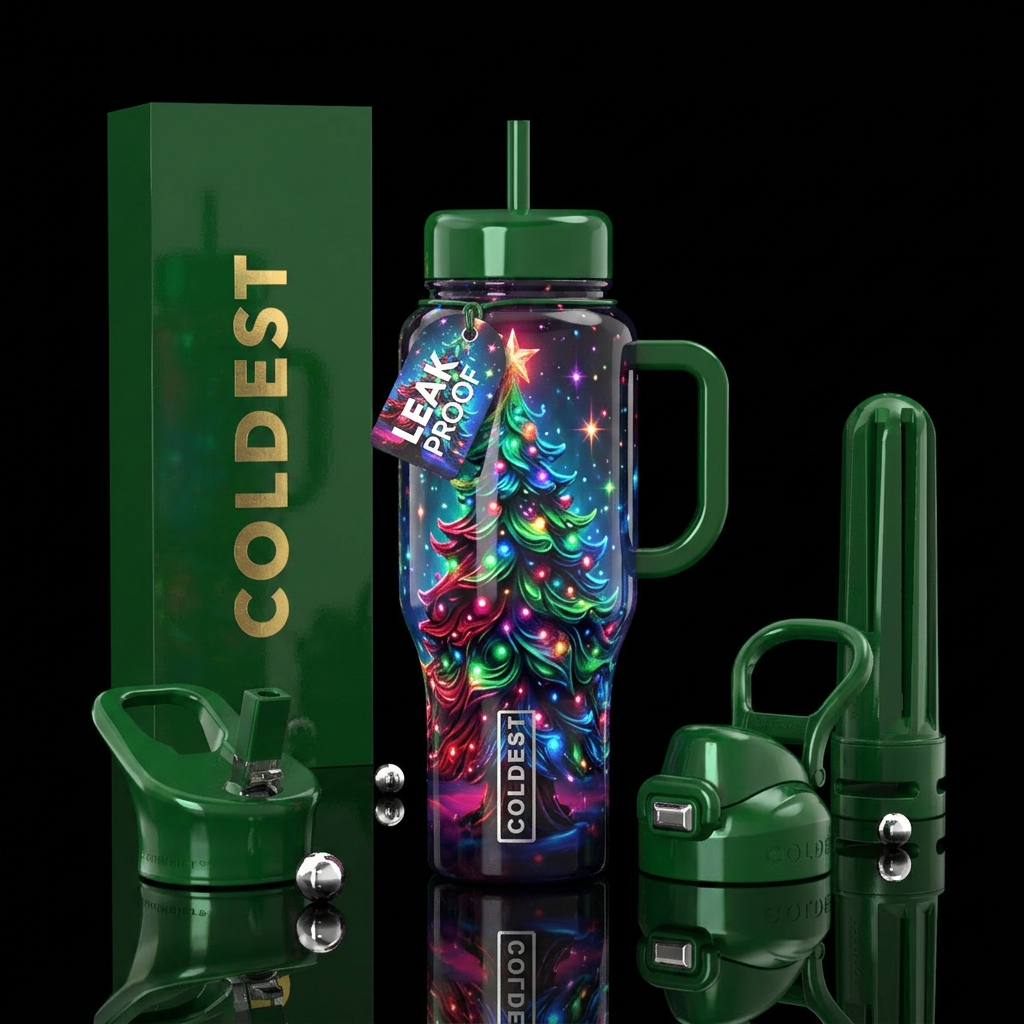Tinsel Twilight water bottle design