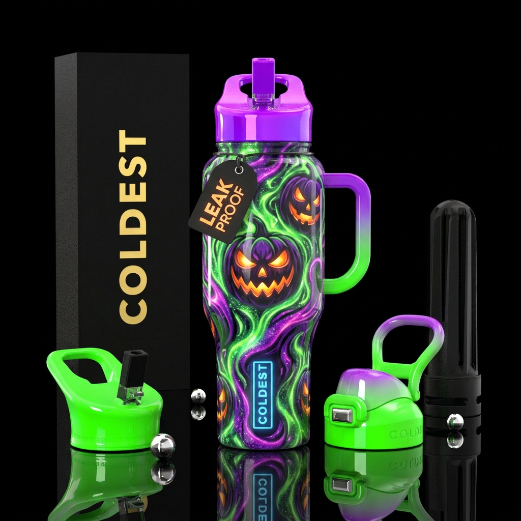 Hocus Glowcus water bottle design