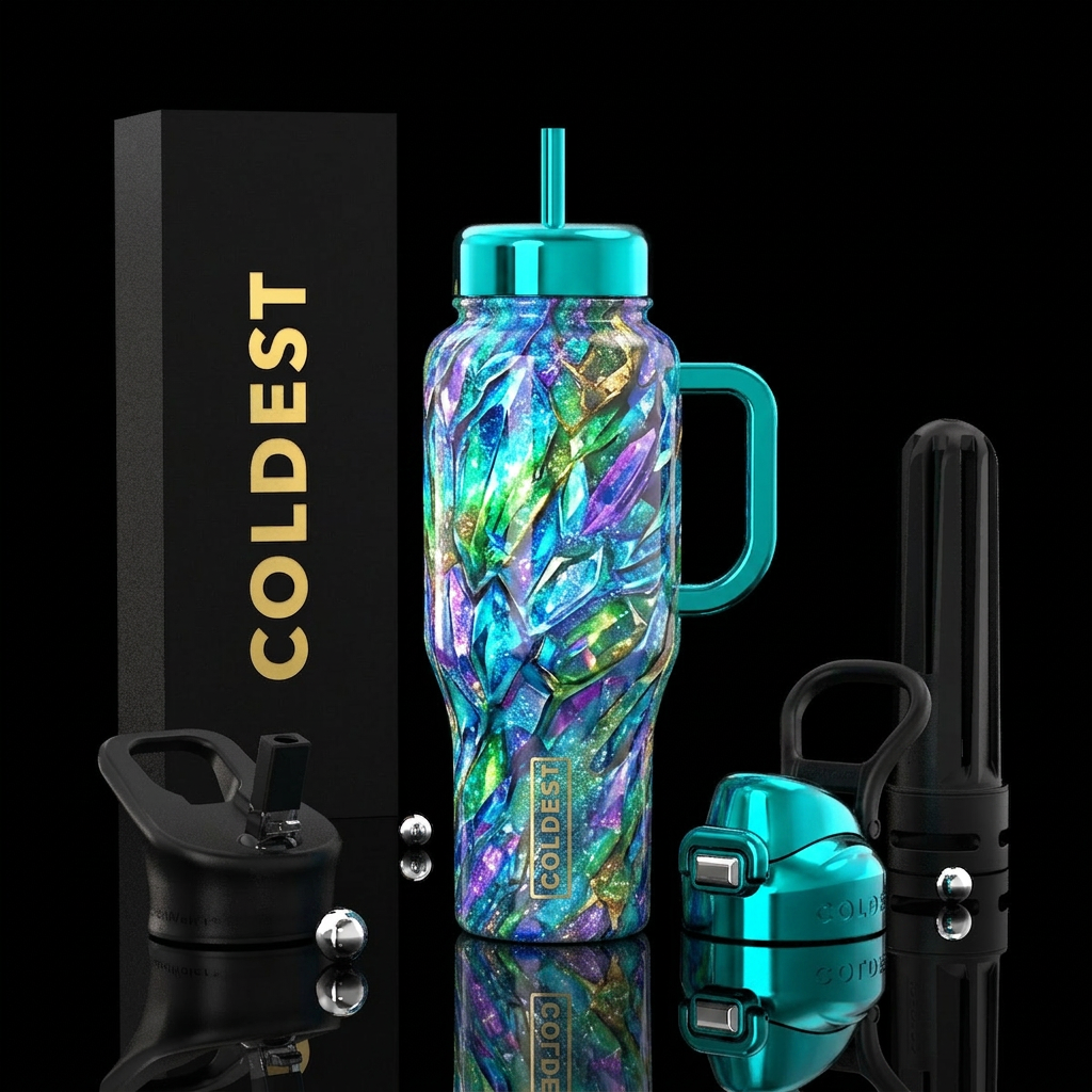 Shattered Sea water bottle design