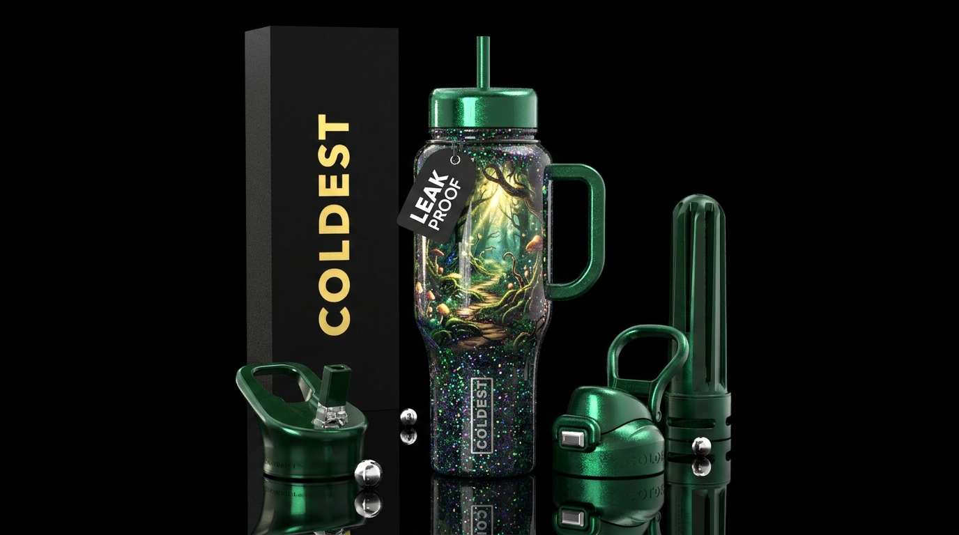 Magic Moss water bottle design