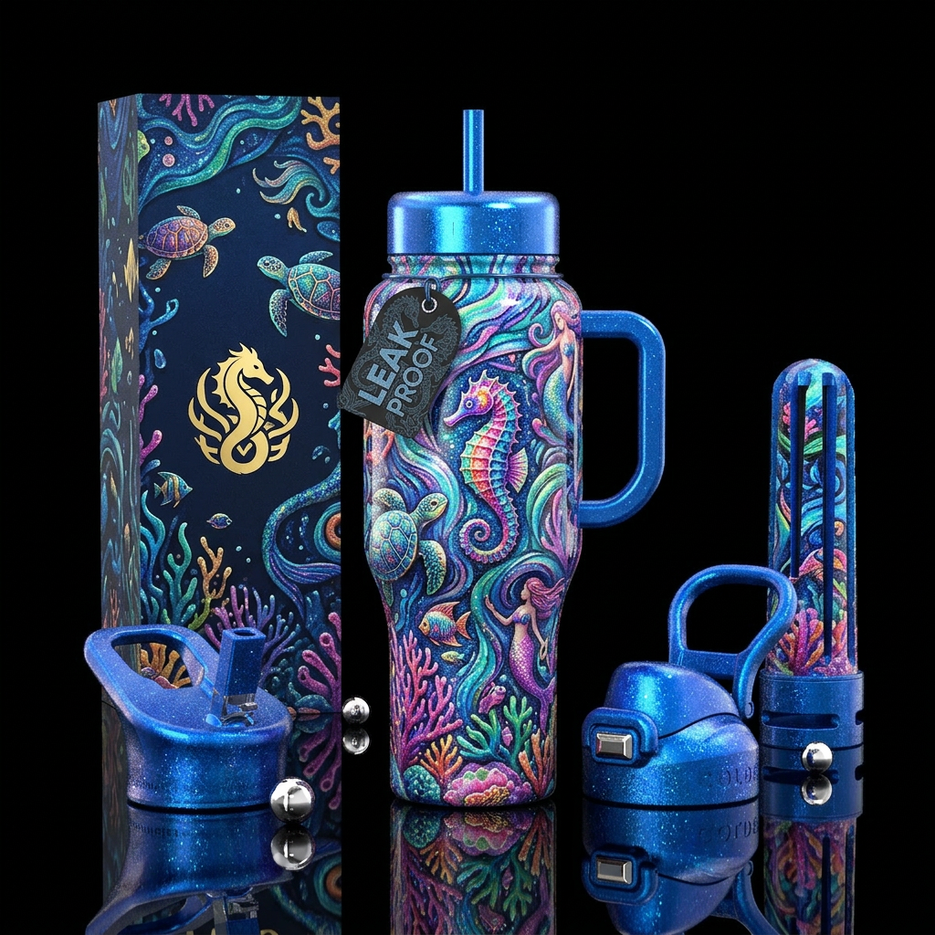 Sea Magic water bottle design