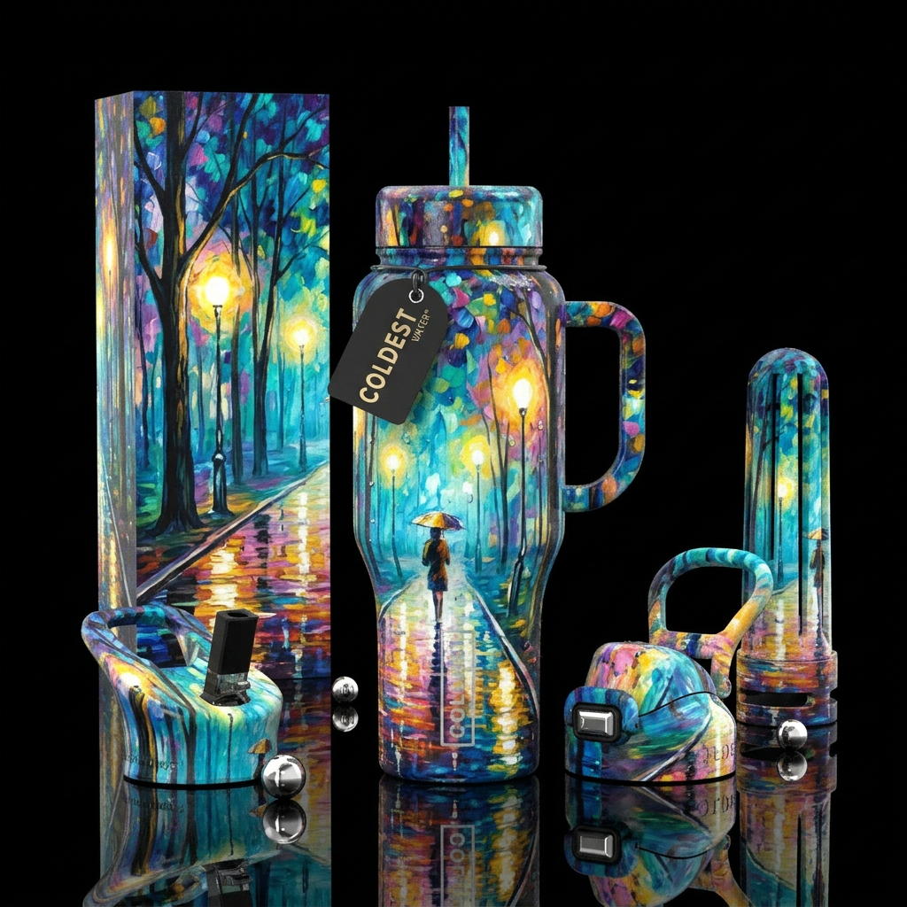 Rainy day water bottle design