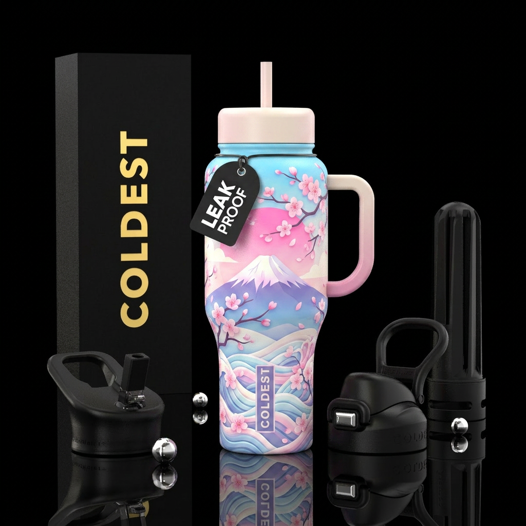 Sakura Sky water bottle design