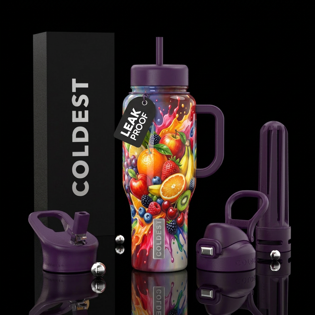 Tutti Frutti water bottle design