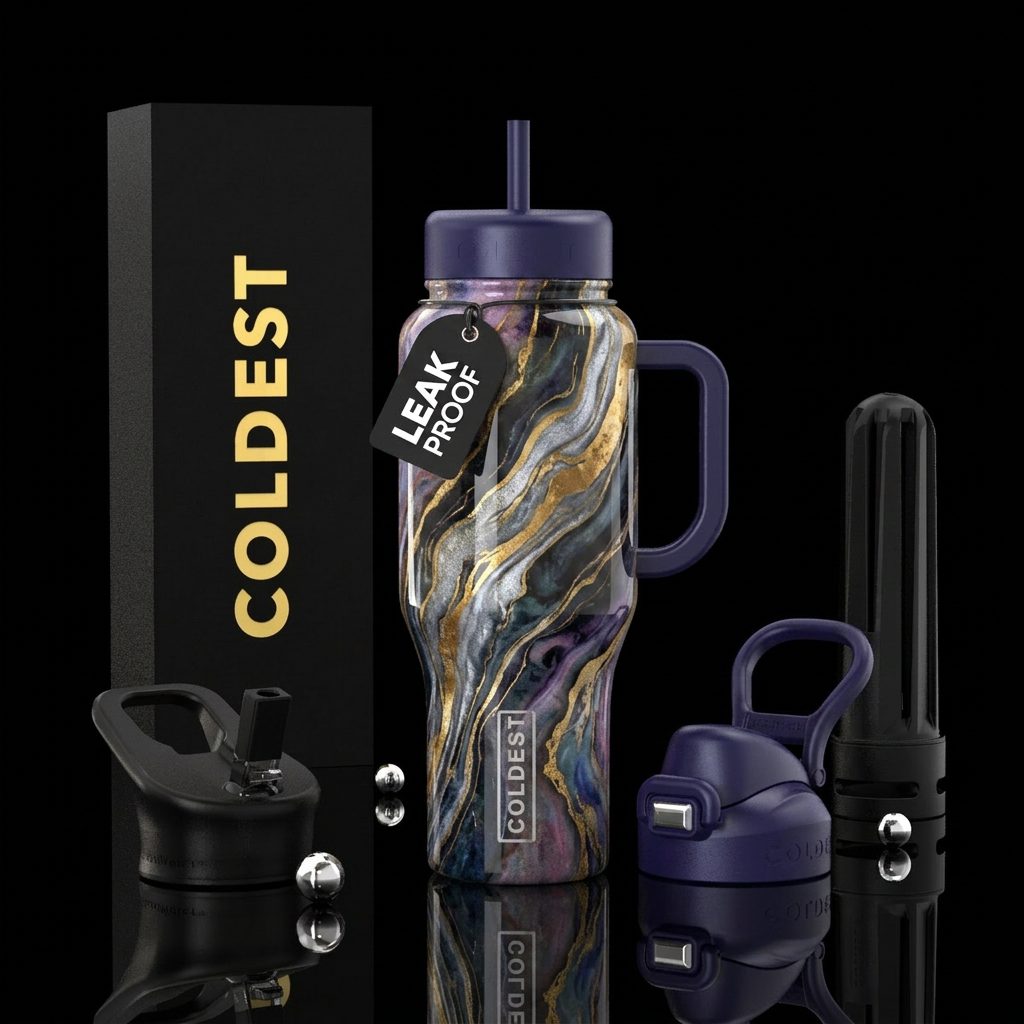 The Royal Luxe water bottle design