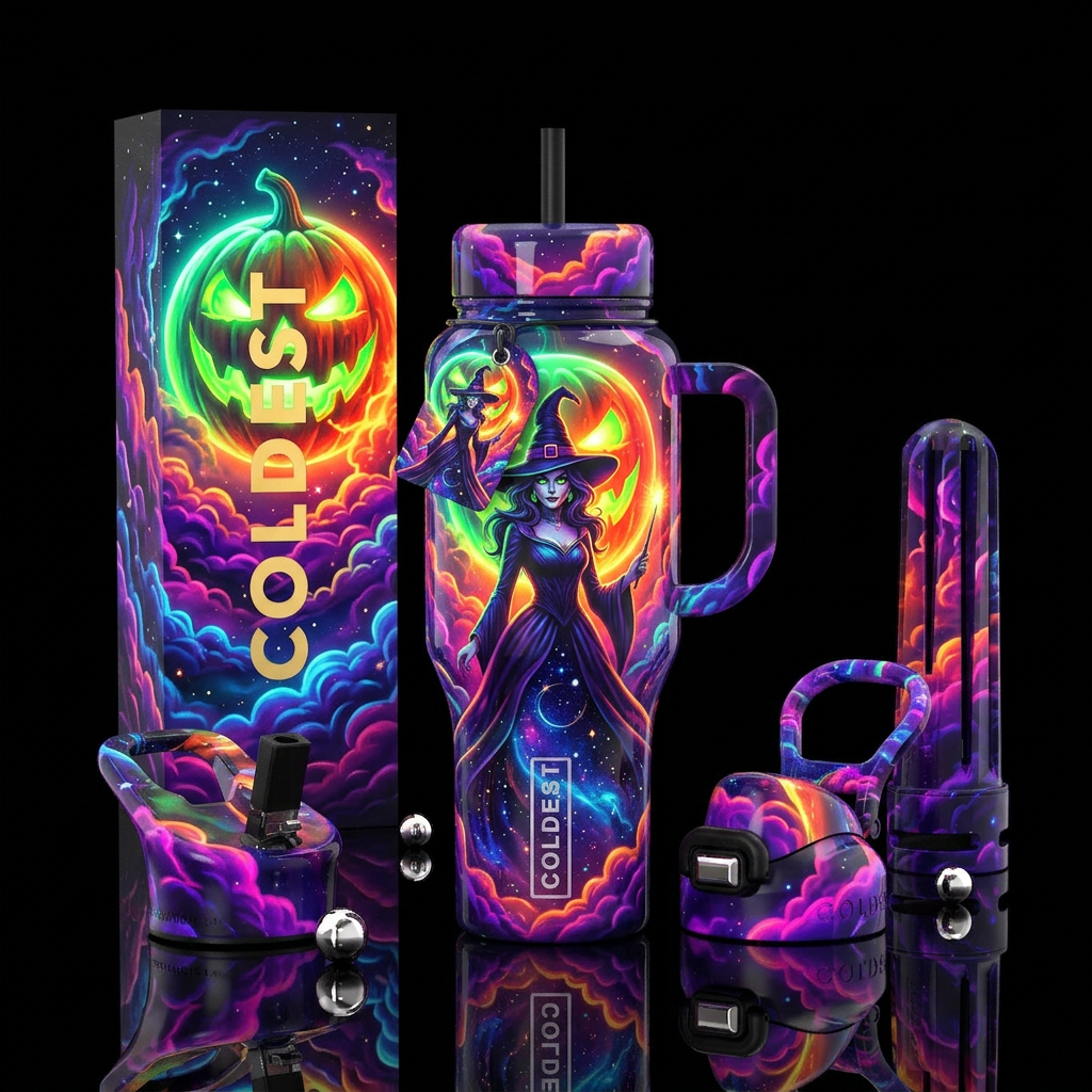Candy Cloud Coven water bottle design