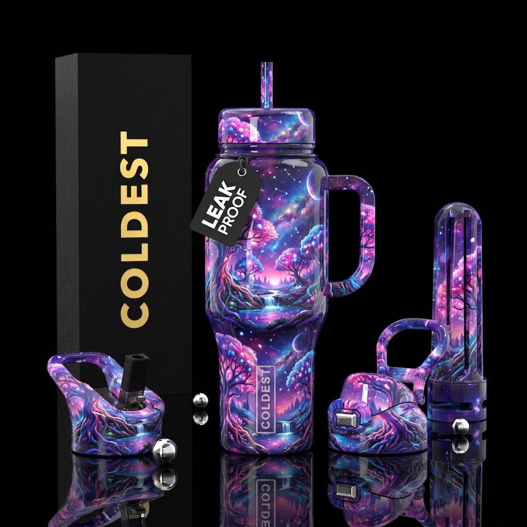 Cosmic Cherry water bottle design