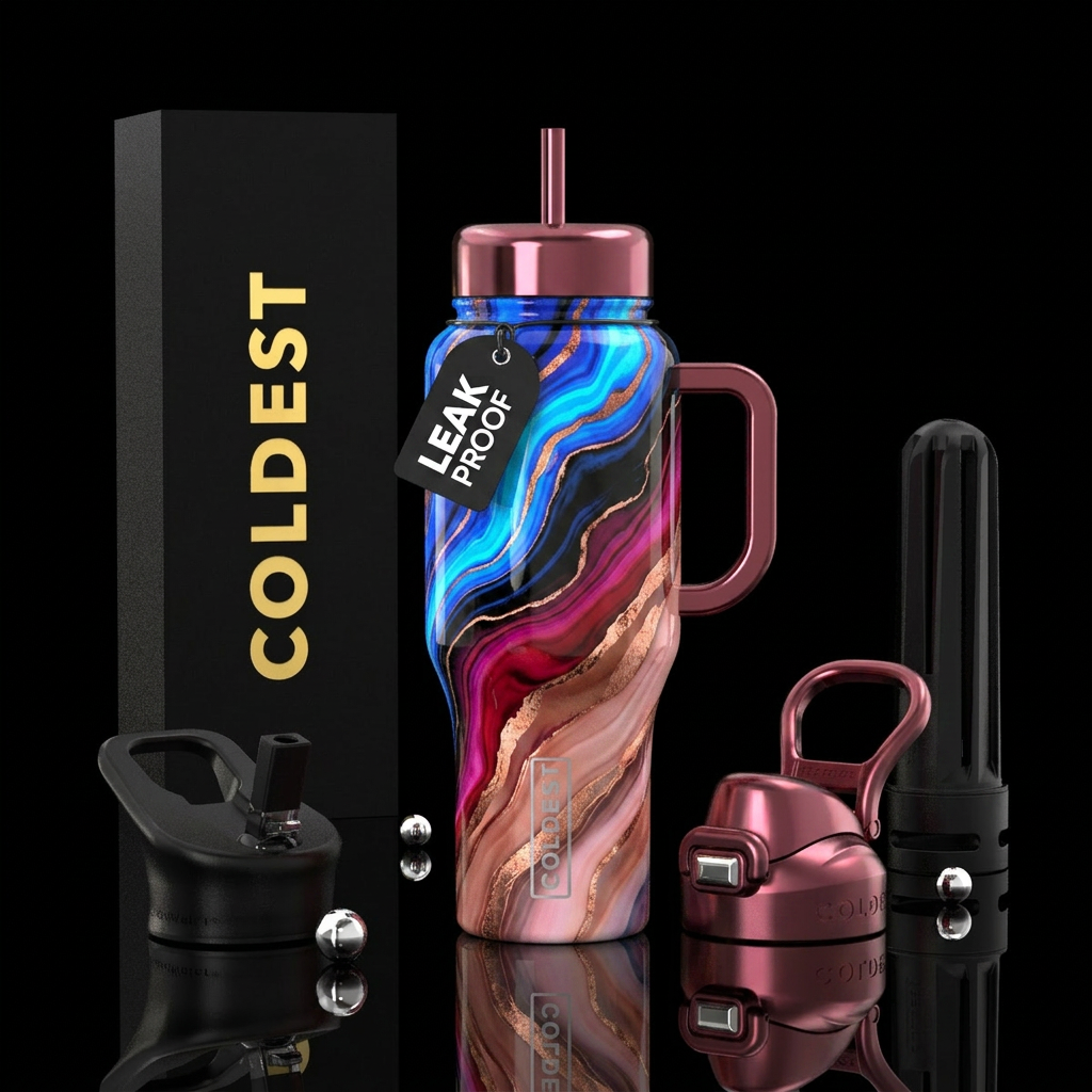 Rose Fire water bottle design