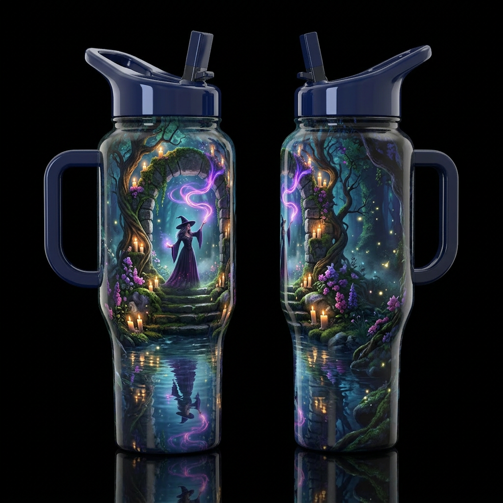 Candlewood Spells water bottle design