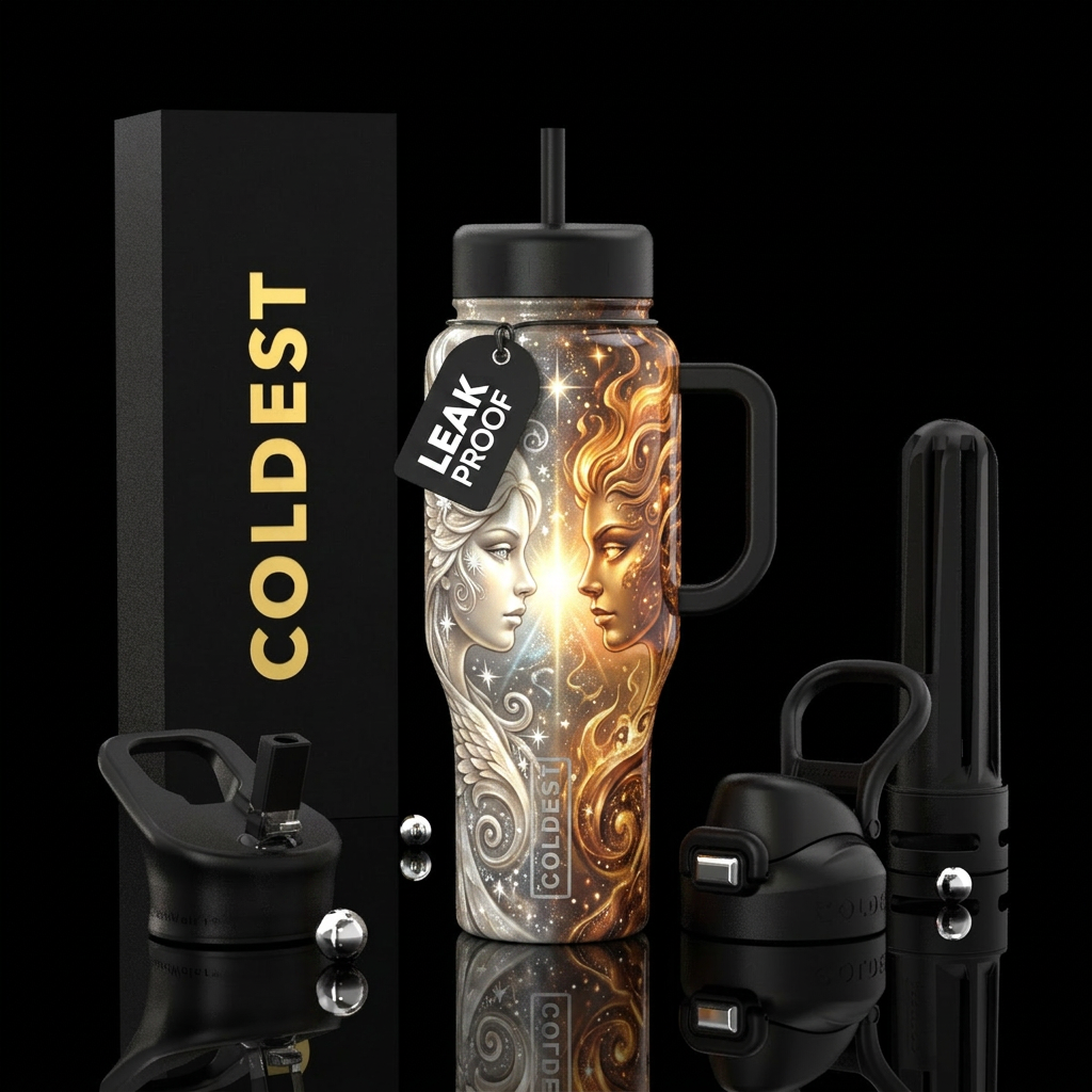 Good vs Evil water bottle design