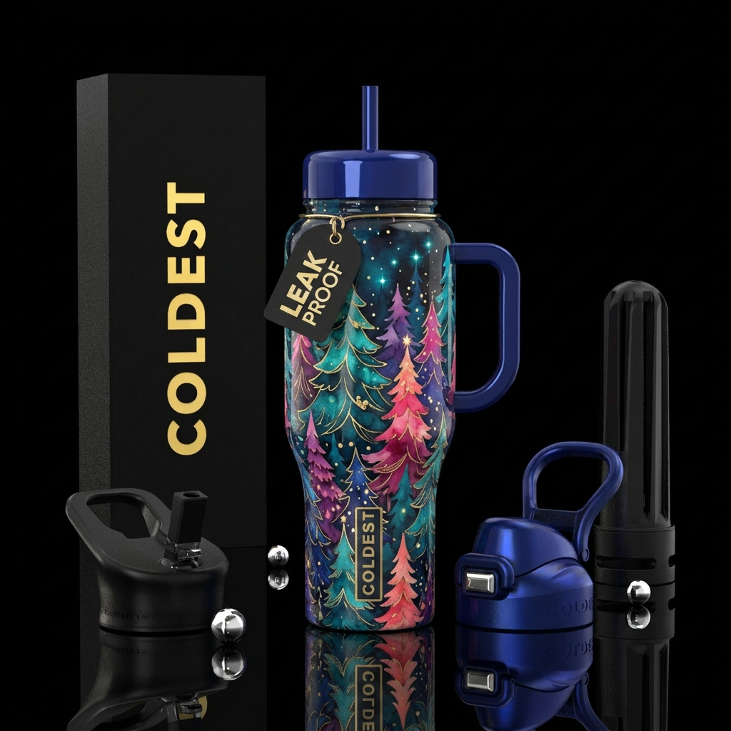 O Christmas Tree water bottle design