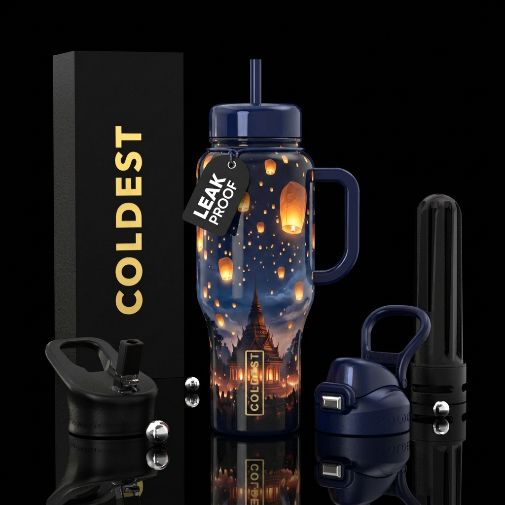 Midnight Wishes water bottle design
